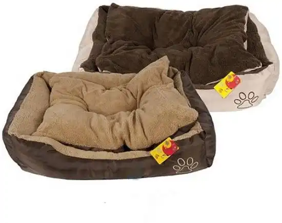 Lettino Cuscino per Cani e Gatti 47x37x17 cm Cuccia Animali Domestici 2 Colori