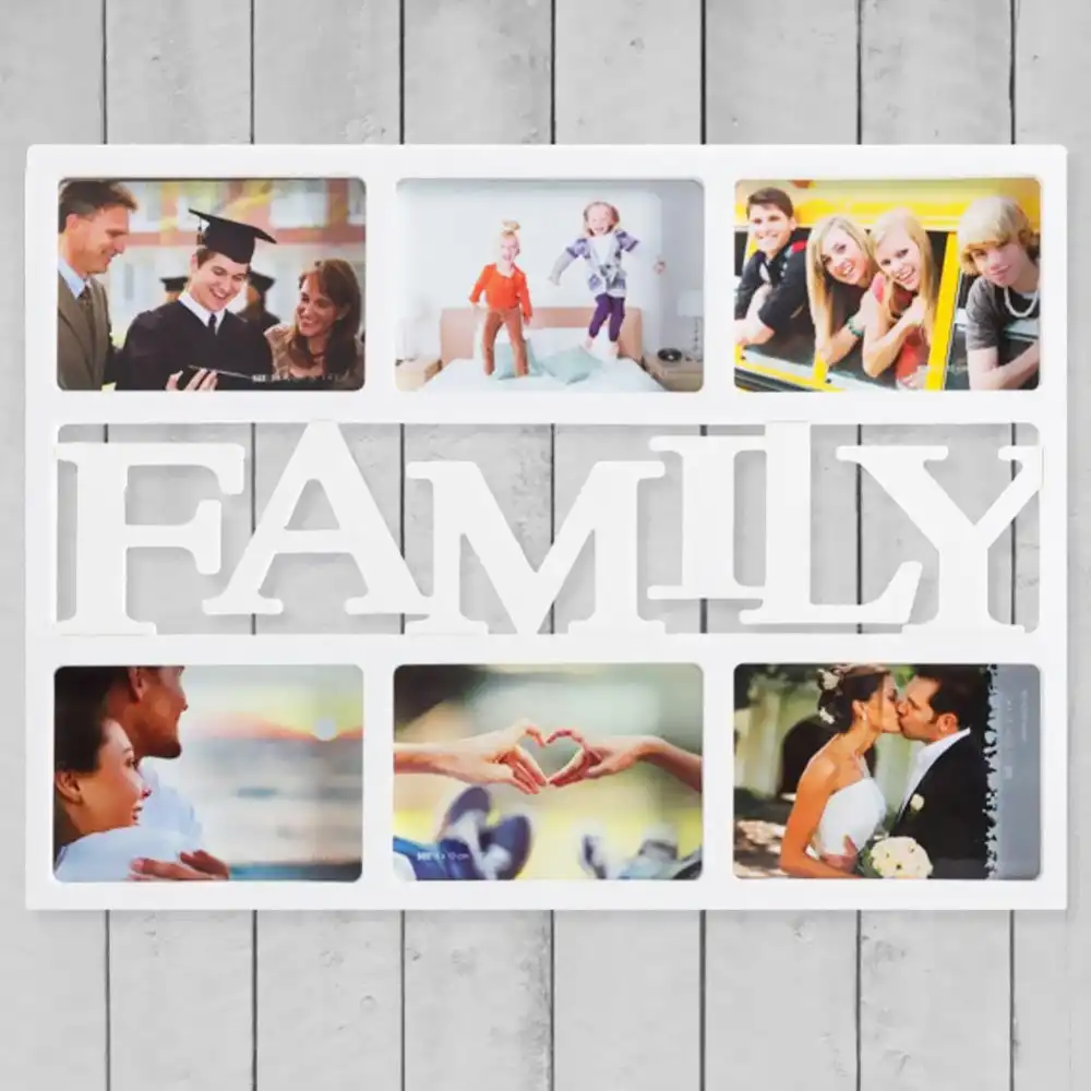 Portafoto Porta Foto in Plastica Ricordi Famiglia 6 Fotografie Fotografia 10x15