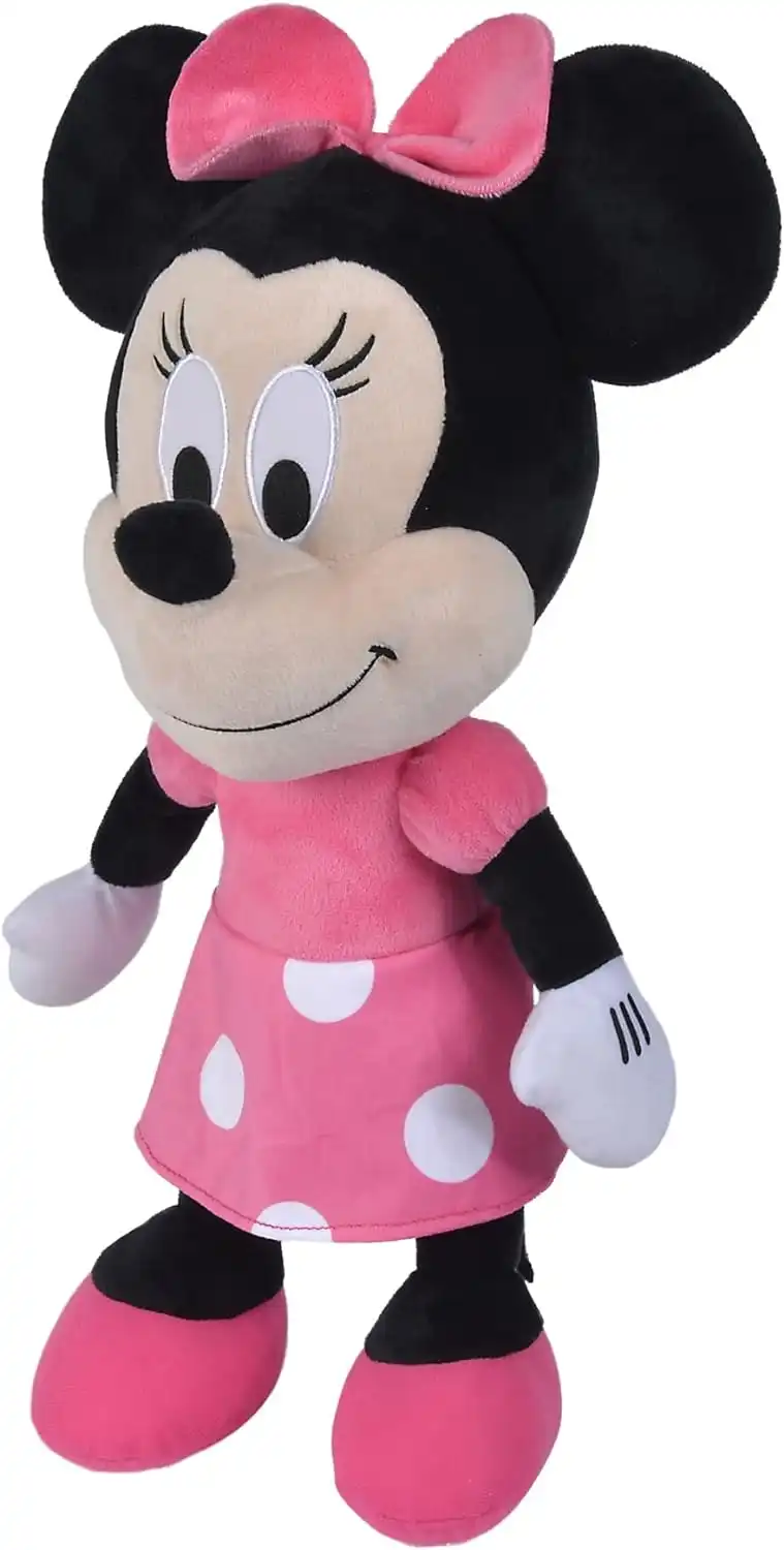 Disney Minnie Happy Friends cm 48 Peluche Minnie Mouse Morbido e Peloso Bambini