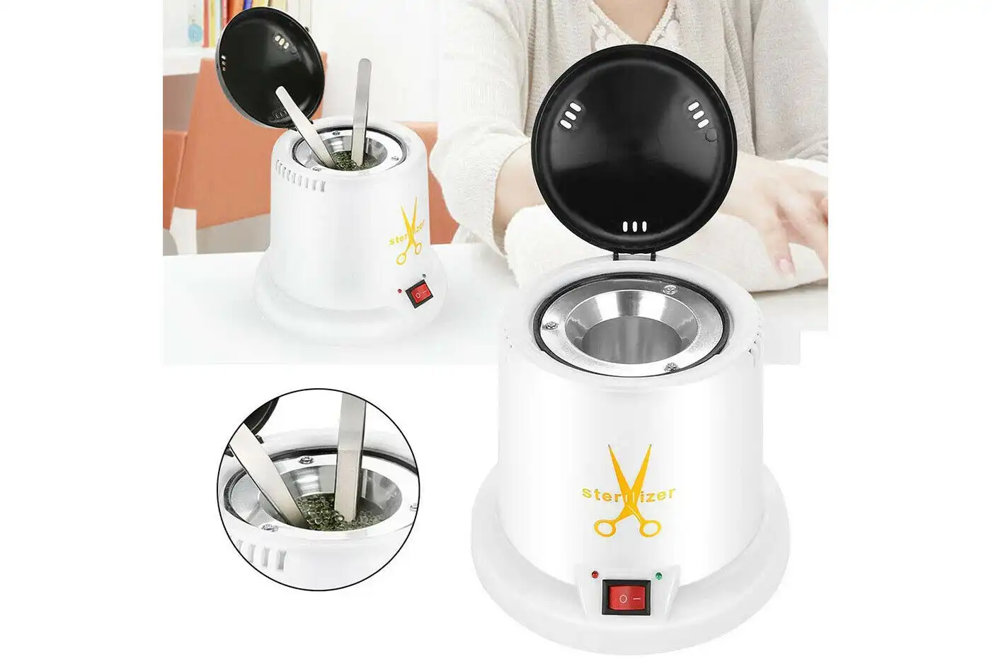Sterilizzatore Professionale al Quarzo per Estetica Nail Art con Microsfere