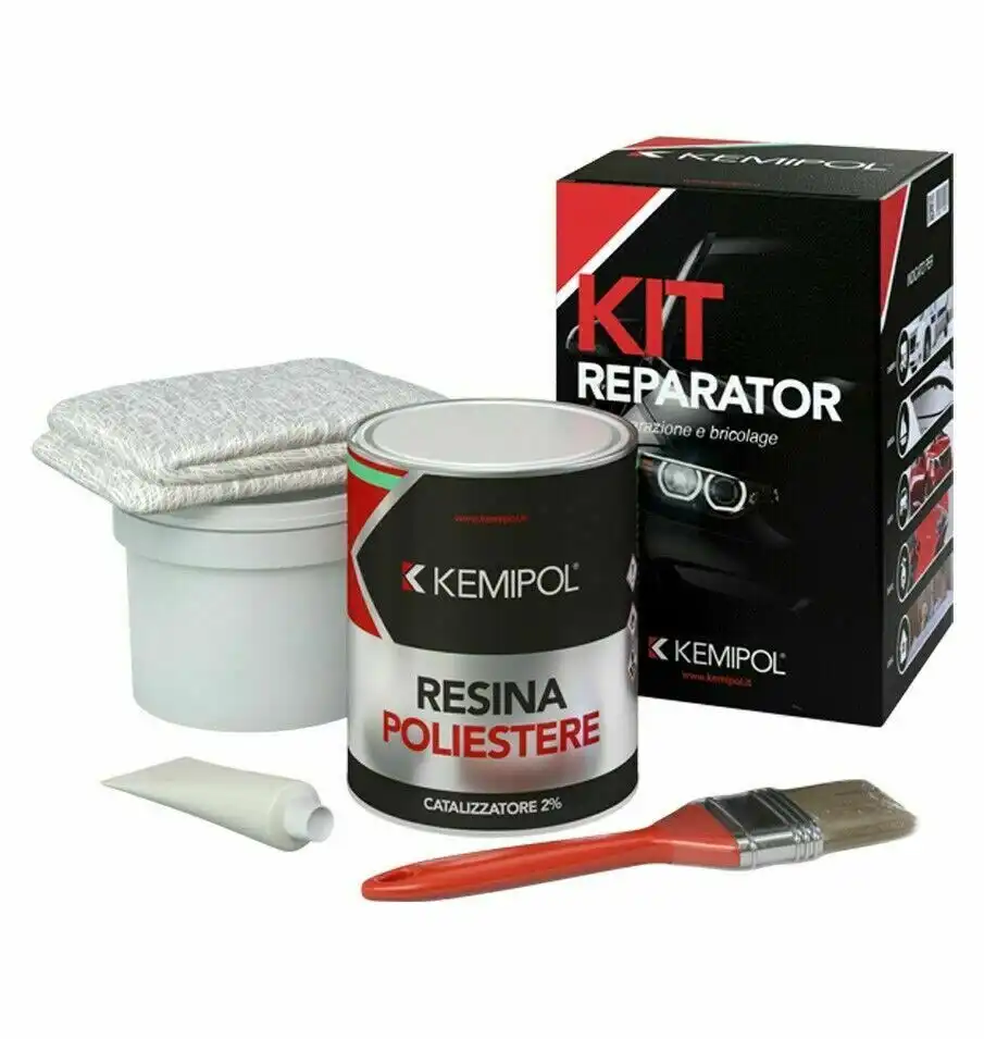 Kit Reparator per Riparazioni in Vetroresina con Pennello Nautica Auto Moto