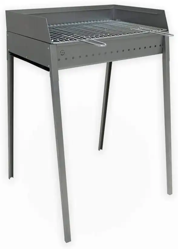 Barbecue a Carbone Carbonella 60x40 cm in Acciaio Lisa Luxury Stromboli
