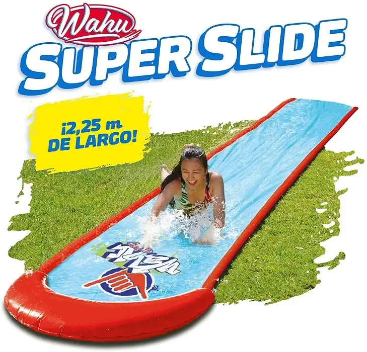 Wahu Super Slide Scivolo d'acqua 7.5mt Per Giardino Gioco d'acqua Gonfiabile