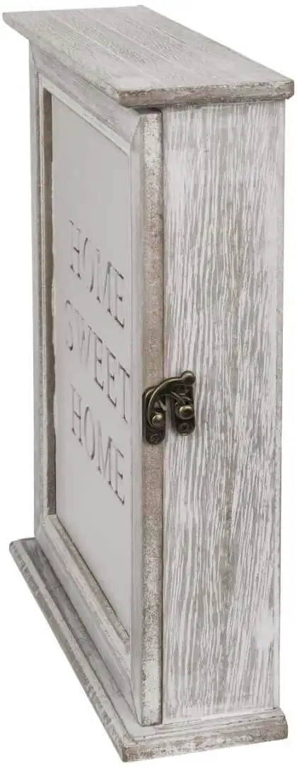 Armadietto Cassetta Portachiavi Home Sweet Home 20x26,5cm con 6 Ganci interni