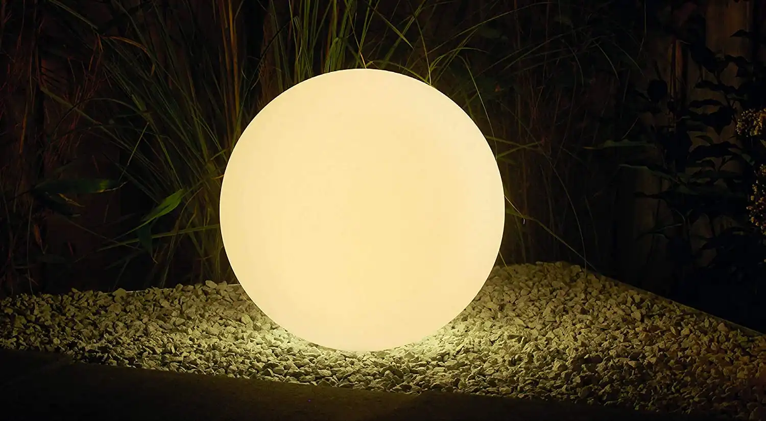 Sfera Luminosa a Ricarica Solare Palla Led RGB Con Crepuscolare + Telecomando
