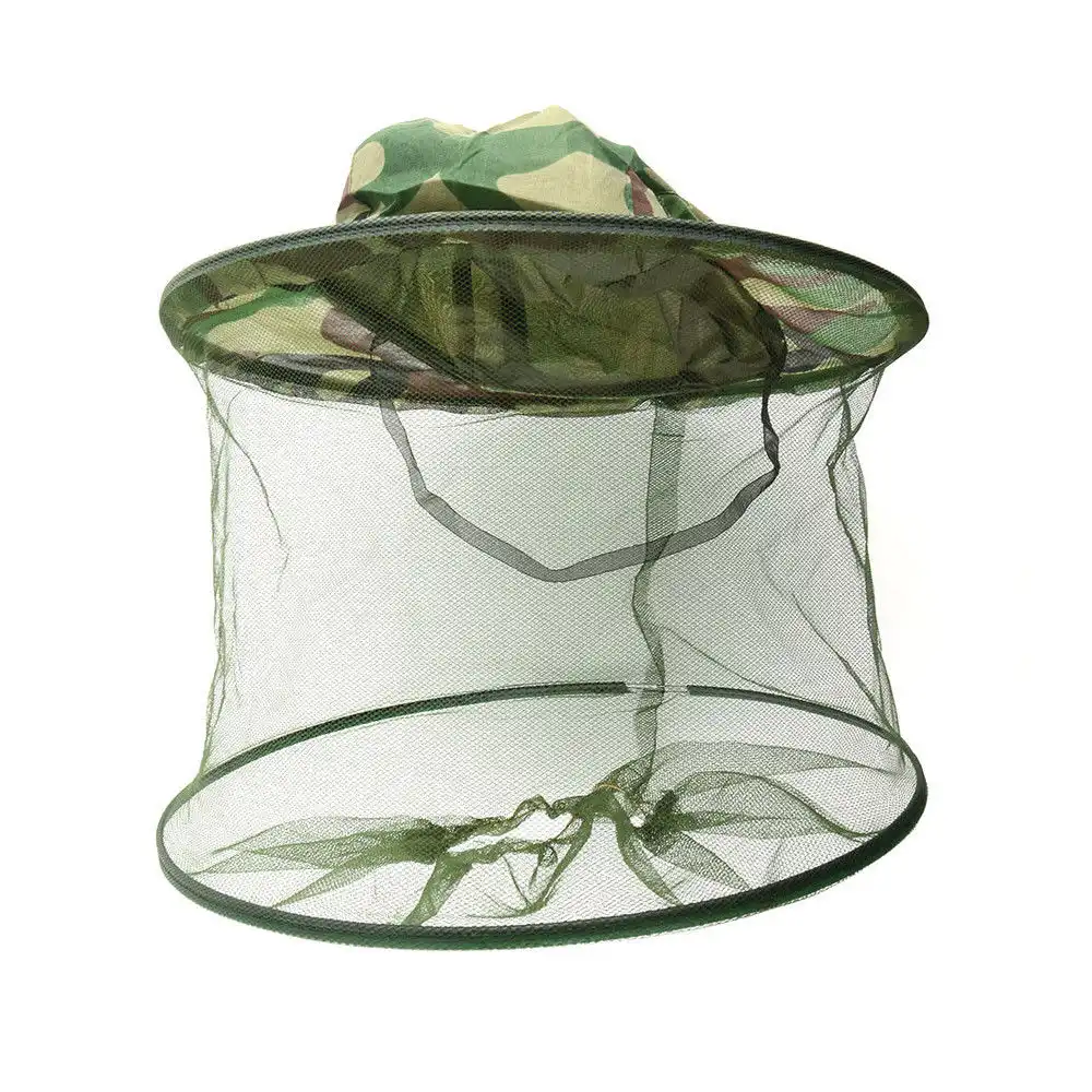 Cappello Regolabile Con Retina per Protezione Anti Insetti Zanzare Api Ape