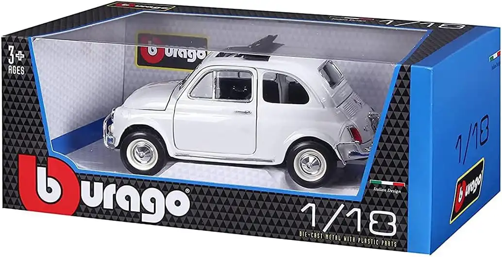 Bburago - Fiat 500 L 1968 1:18 Colori Assortiti Macchina Modellino Scala 1:18