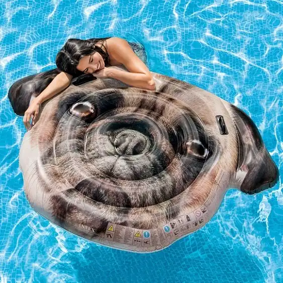 Materasso Materassino Gonfiabile Faccia di Cane Piscina Mare Spiaggia Intex