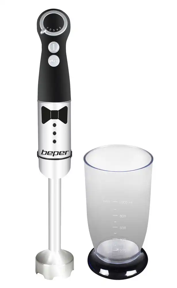 Frullatore ad Immersione Con Bicchiere da 1 Litro Potenza 800 Watt 5 Velocita'