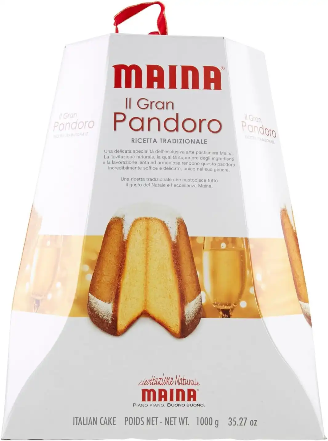 Maina Il Gran Pandoro da 1Kg Ricetta Tradizionale Piano Piano Buono Buono