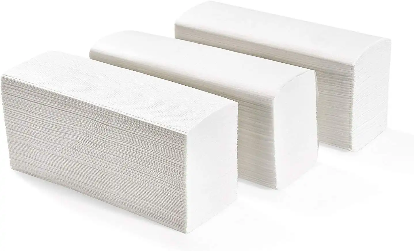 Asciugamani Monouso Piegati a V per Dispenser 21 x 21 cm 5 Pacchetti da 200pz