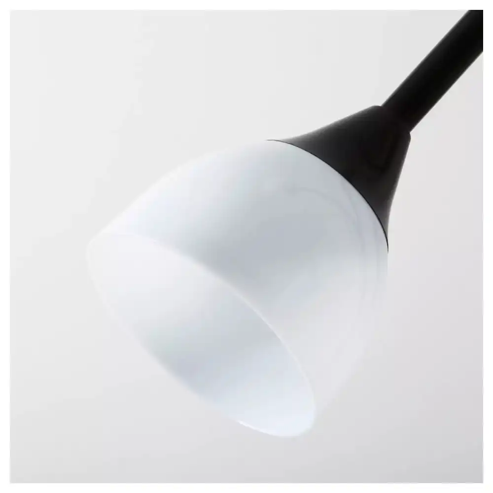 Lampada Piantana Da Terra 176 Cm Con Lampada Da Lettura Ikea Not Nero