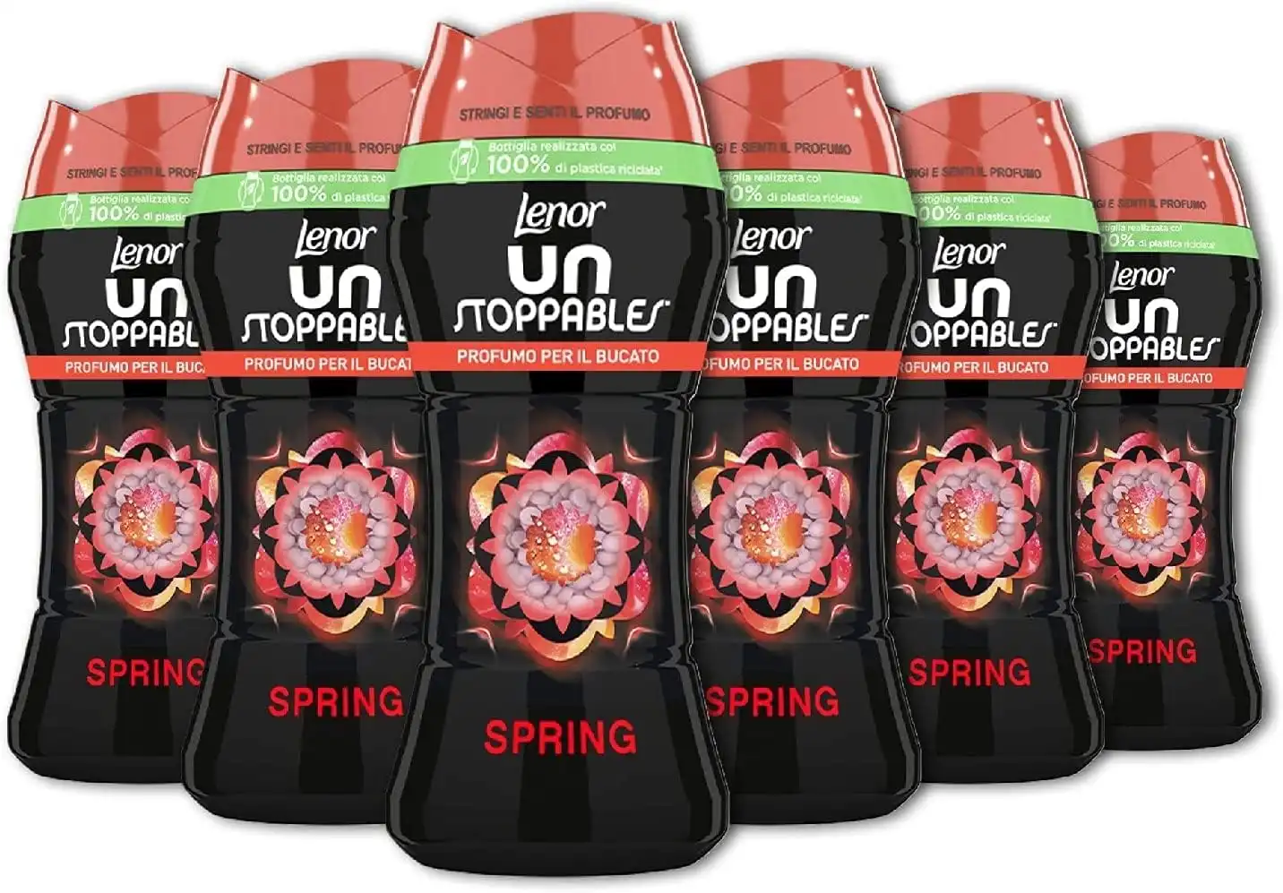 Lenor Bucato Perle Profumate Lavatrice Unstoppables Spring 6x210gr 66943