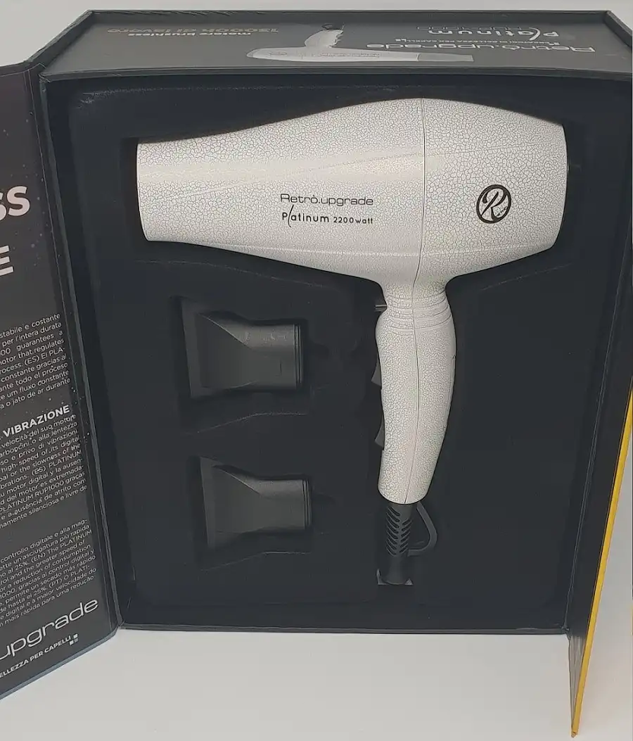 Asciugacapelli Professionale Platinum 2200W Brushless Digitale 13000h Di Lavoro
