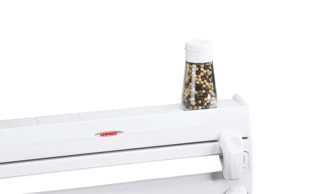 Portarotolo A Parete Leifheit Parat F2 Nero PortaScottex da Cucina in Alluminio