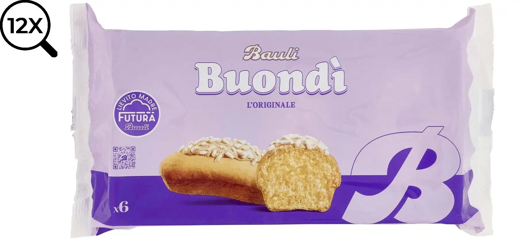 12x Bauli Buondì L'Originale Merenda Merendina 198gr Confezione da 6 Merendine