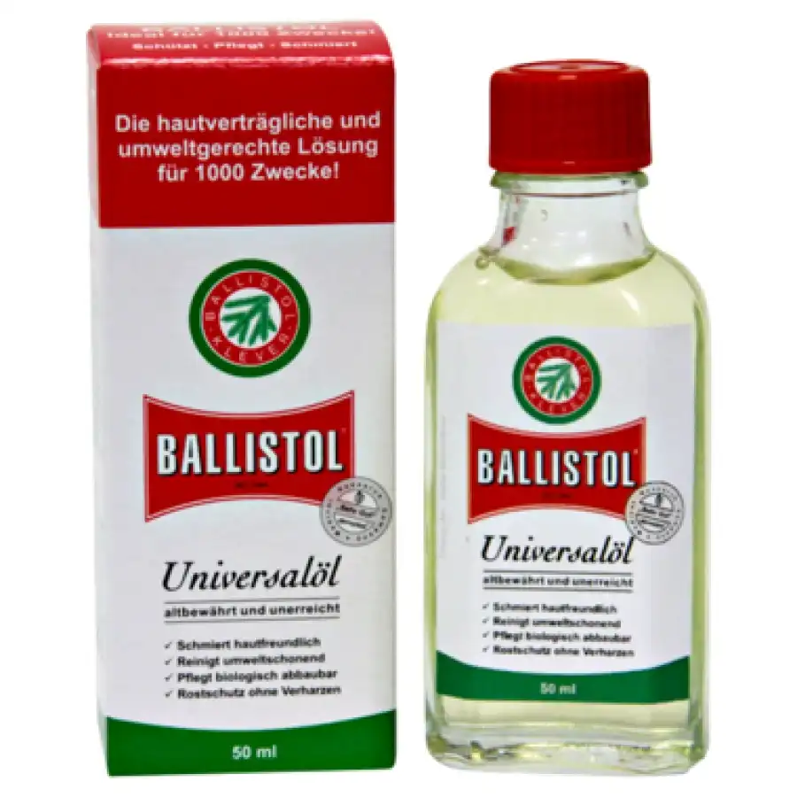 Ballistol Olio Universale in Flacone di Vetro da 50ml Per la Cura di Armi 21000
