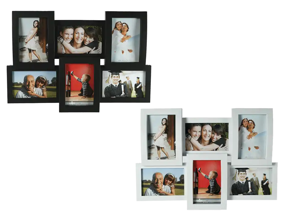 Portafoto da Parete per Appendere 6 Foto Fotografie Fotografia 10x15 cm