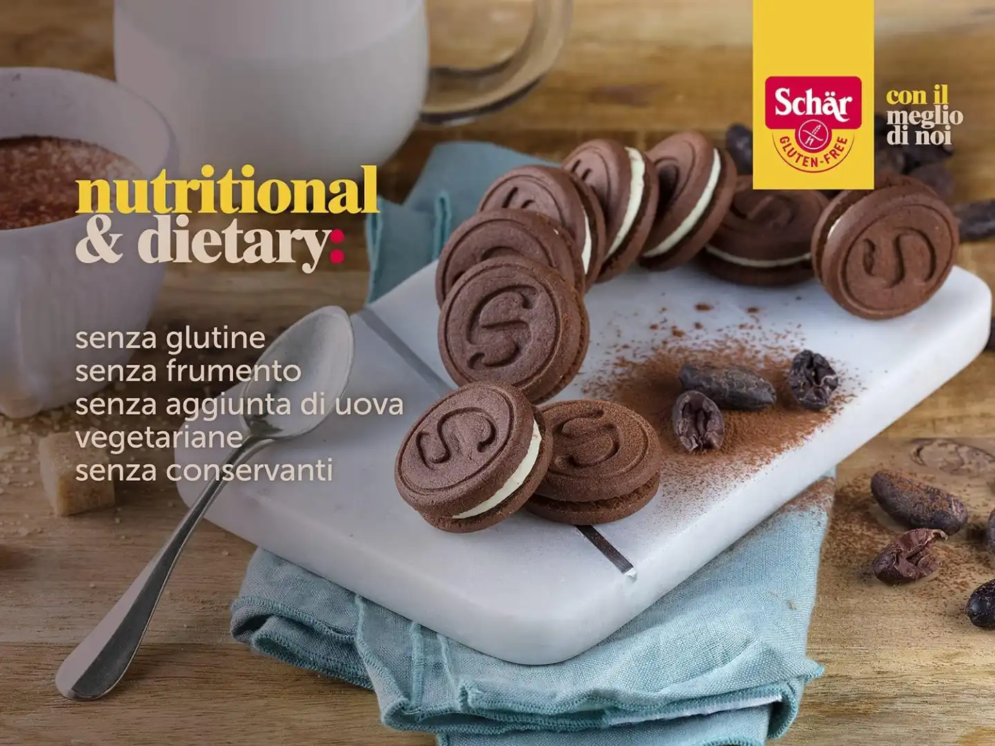 12x Schar Gluten Free Biscotti al Latte Mini Sorrisi Senza Glutine 12x100gr