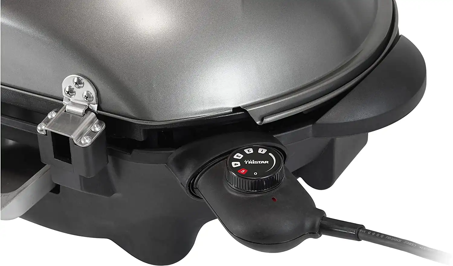 Barbecue Elettrico Tristar 2200W con Asta e Griglia in Alluminio 46x35cm
