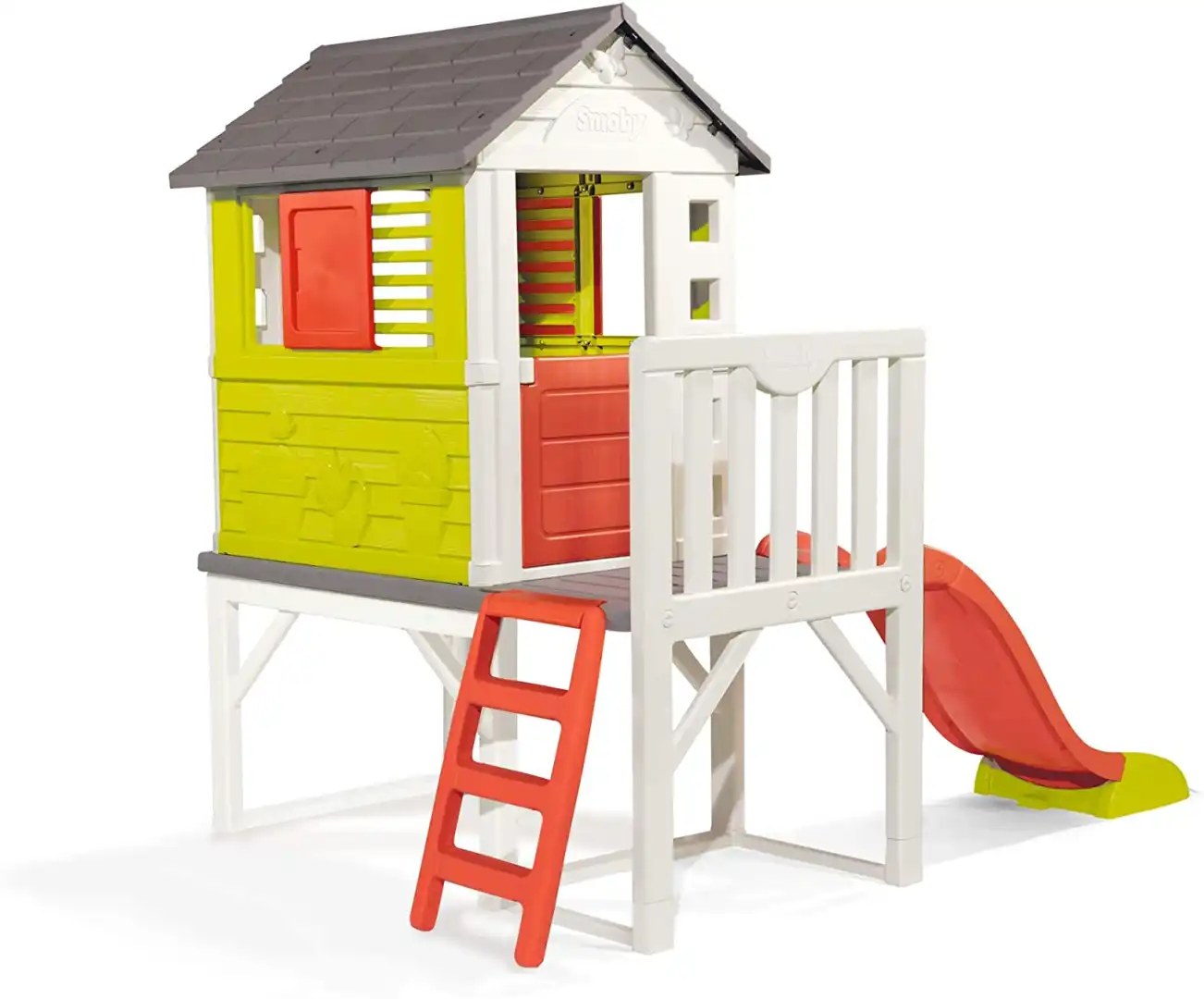 Smoby Casa Casetta Per Bambini su Palafitte Centro Multigioco 260 x 160 x 197 cm