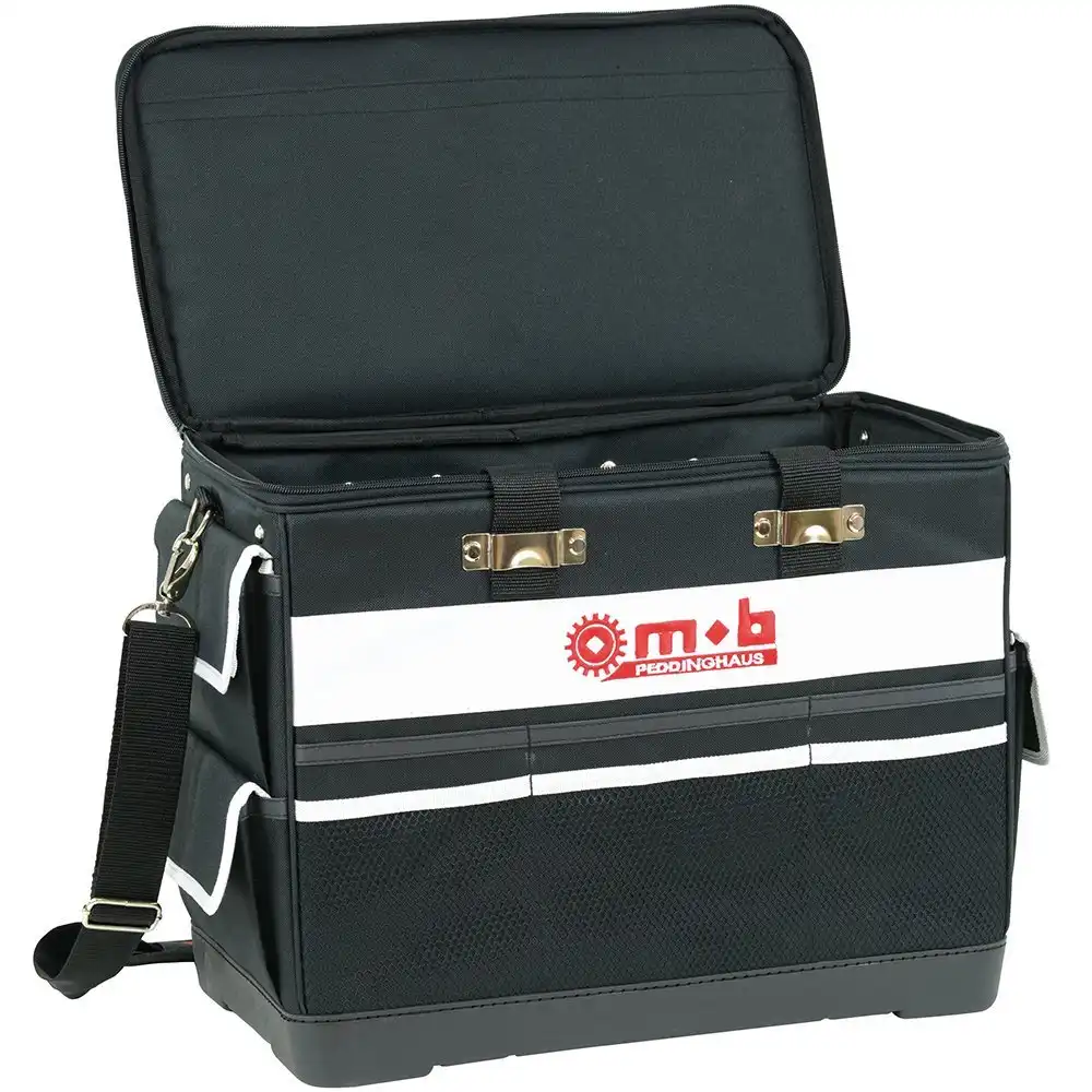 Borsa Porta Attrezzi in Tessuto con Tasche Interne ed Esterne 44x25x36cm Nero