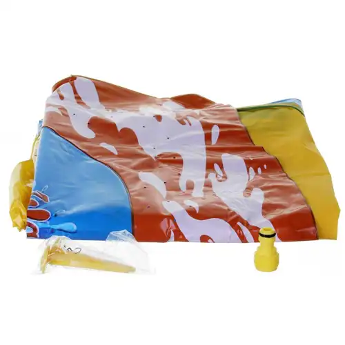 Acqua Scivolo 488x71 Cm Gioco Bimbi Piscina Per Da Esterno Giardino Water Zone
