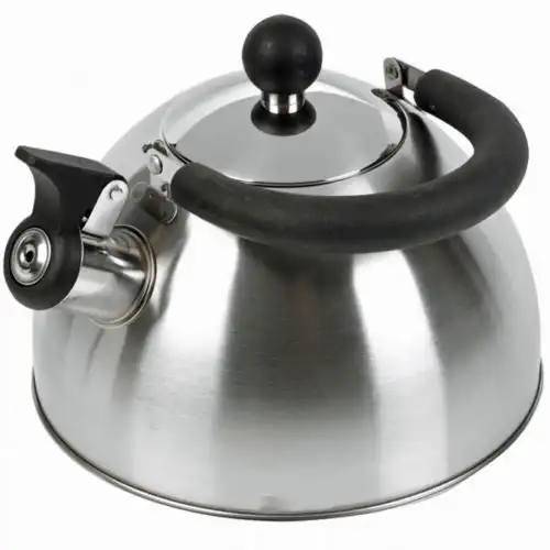 Bollitore Per Acqua in Acciaio Avviso con Fischio in Acciaio da Cucina 2,5 Litri