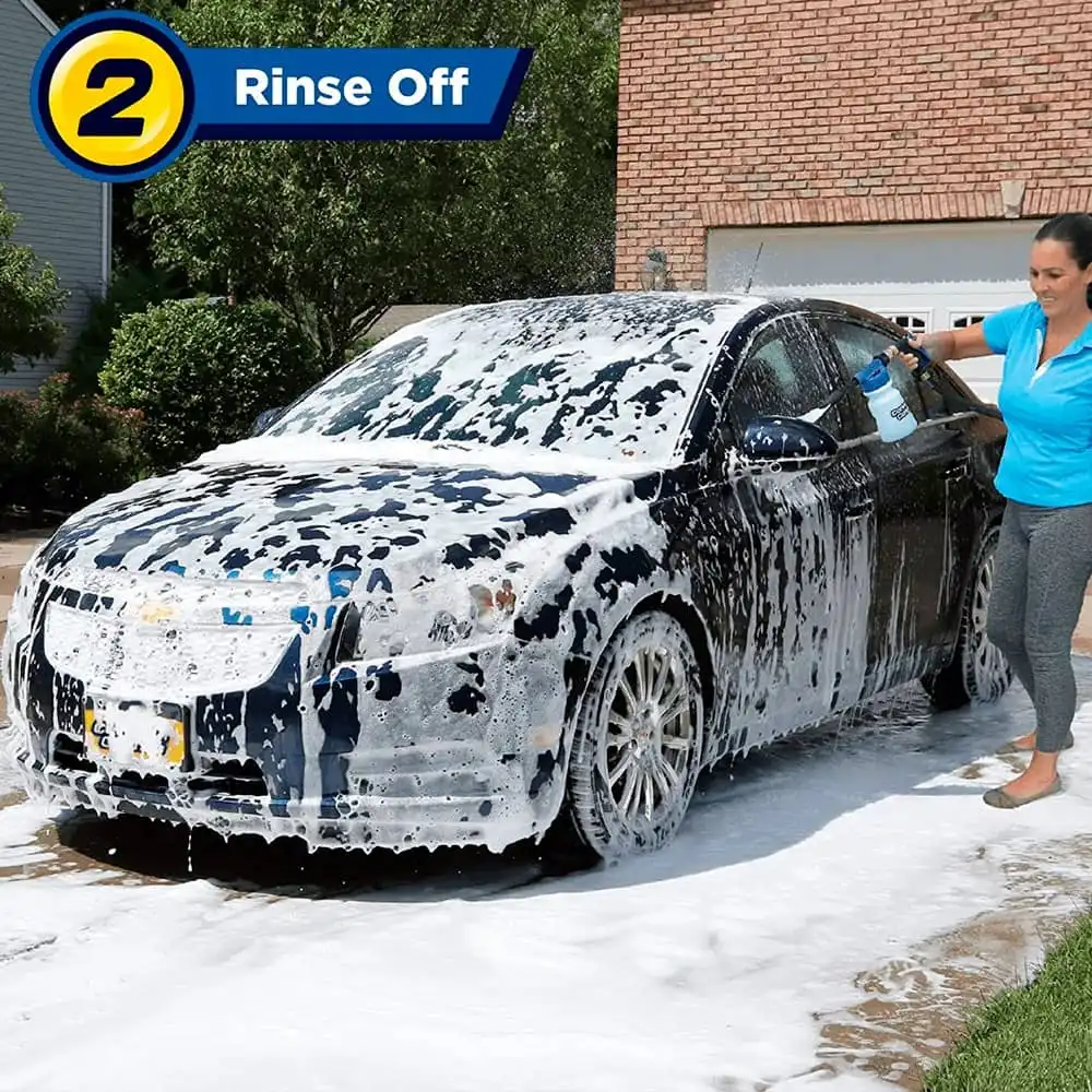 Pisola Spruzzatore per Schiuma Lavaggio Pulizia Auto ad Aria Alta Pressione 1lt