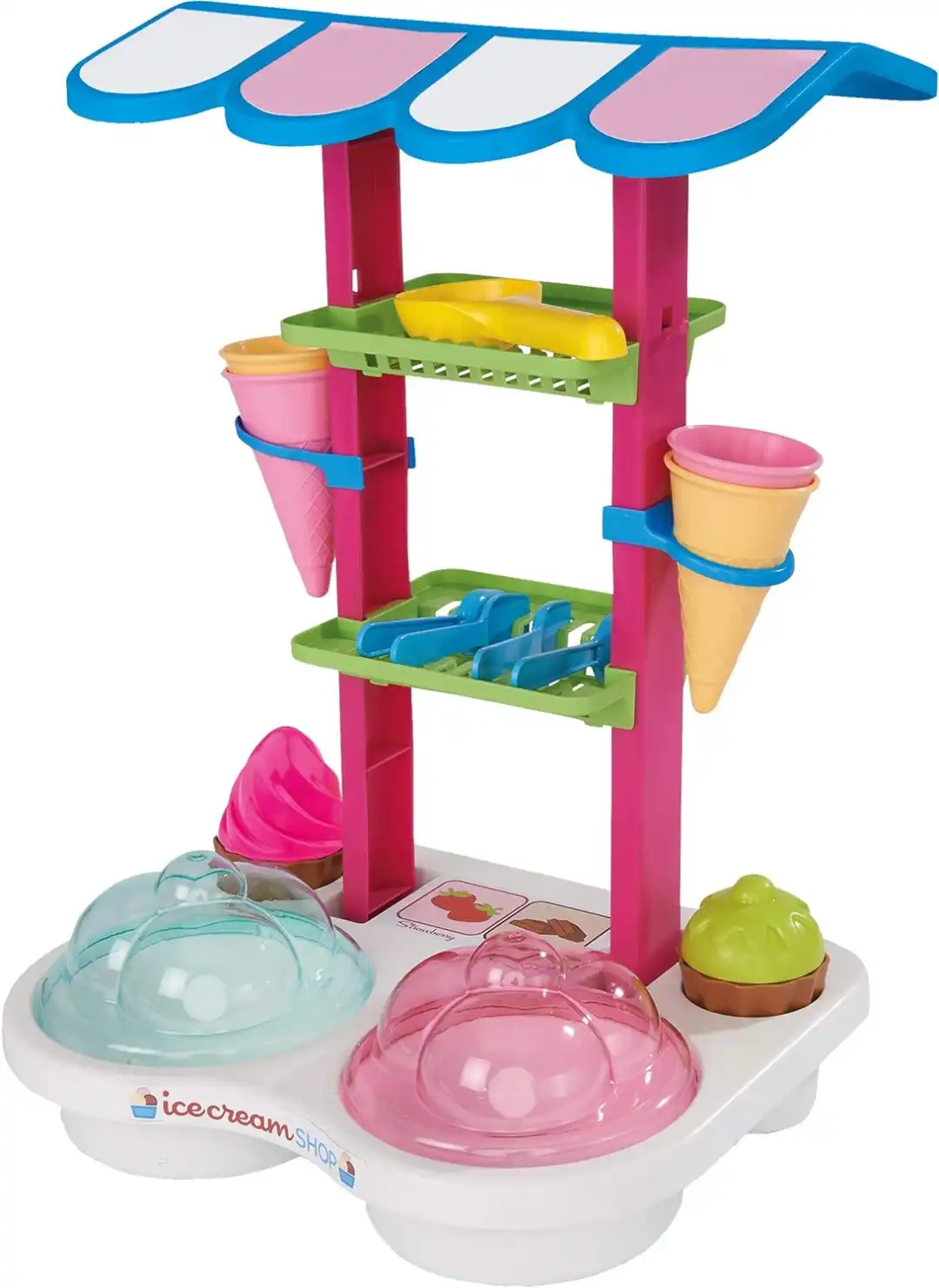 Gioco Bambini Gelateria Portatile con Accessori Gioco Spiaggia Sabbia Mare