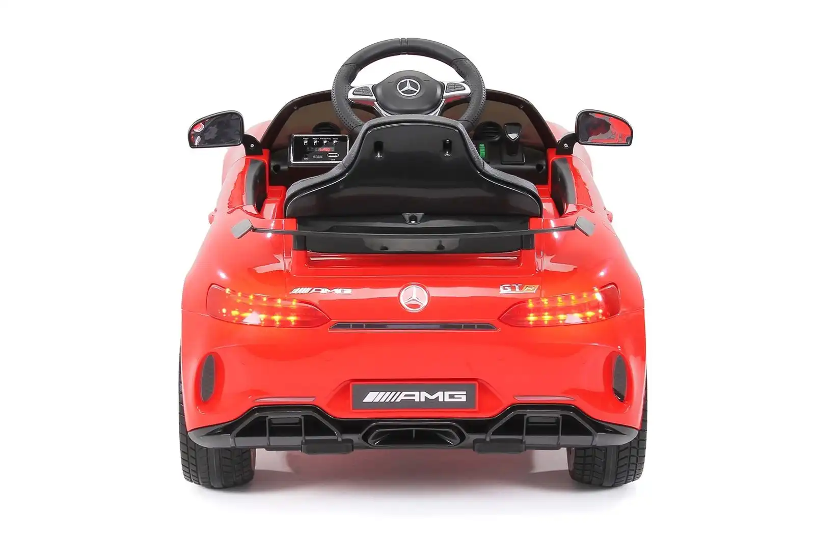 Auto Macchina Elettrico Per Bambini Mercedes AMG GTR 12V Rosso Con Luci e Suoni