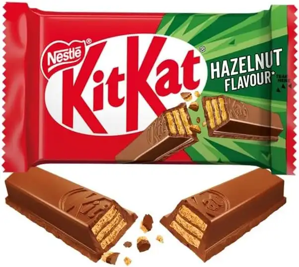 KITKAT Hazelnut Wafer di Cioccolato al Latte al Gusto Nocciola 24 Snack da 41,5g