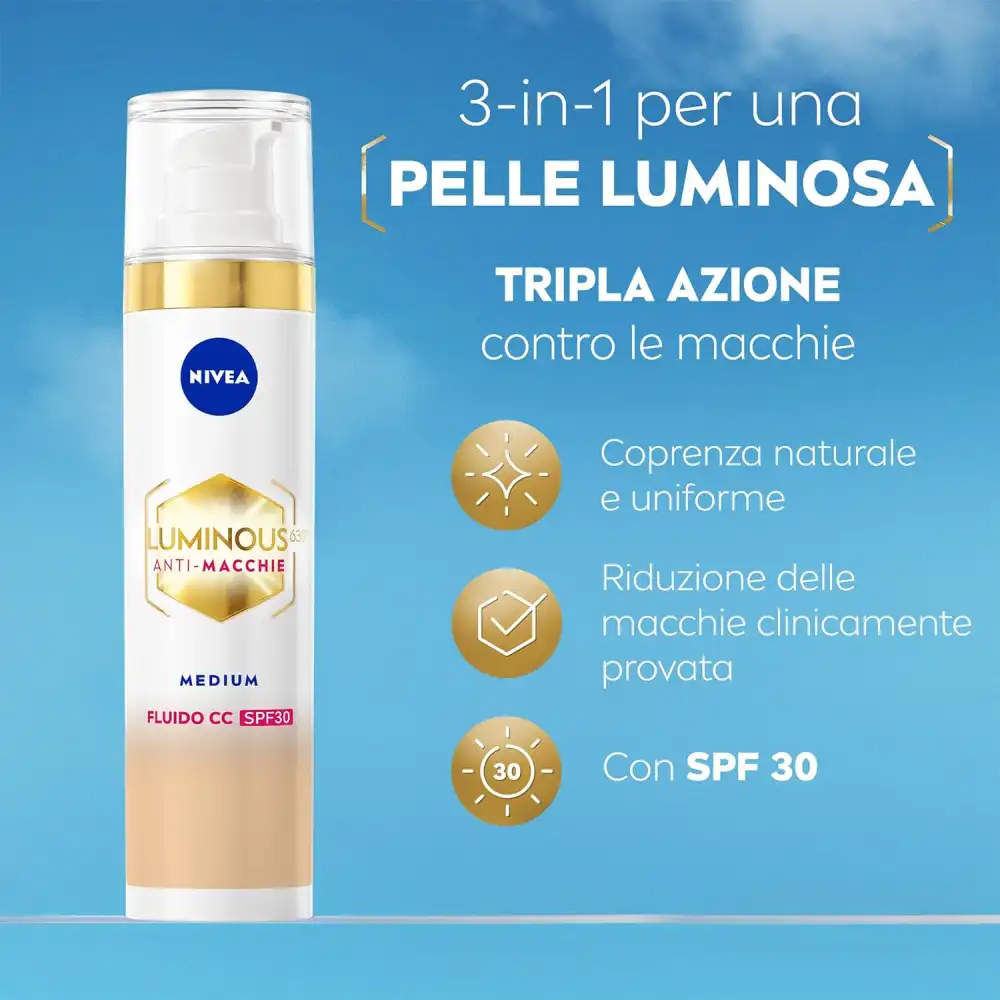 NIVEA Cellular Luminous630 Anti-macchie SPF30 Crema Colorata Viso 40ml
