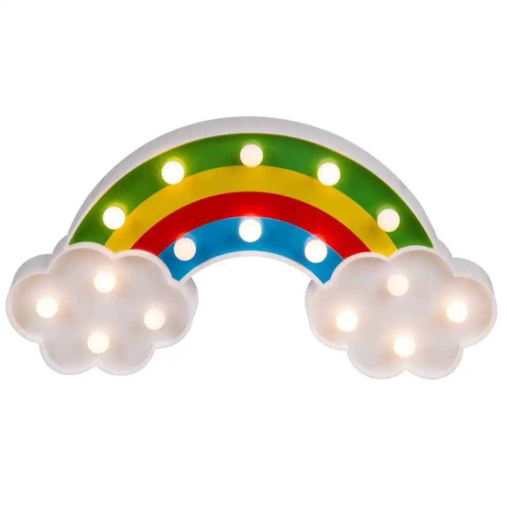 Arcobaleno in Plastica Luci con 16 Led Bianco Caldo per Luce Notturna Illuminare