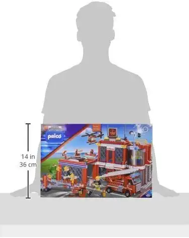 Costruzioni Prico' Stazione dei Pompieri Safety Operators 702Pz con 5 Personaggi