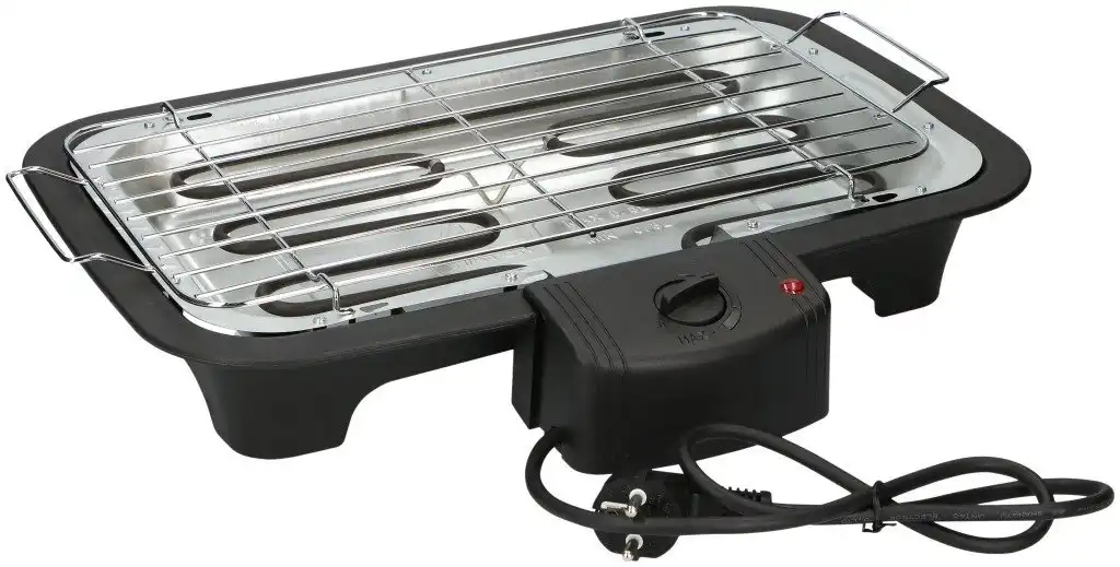 Barbecue Elettrico da Tavolo con Termostato Griglia Elettrica Grigliata Carne