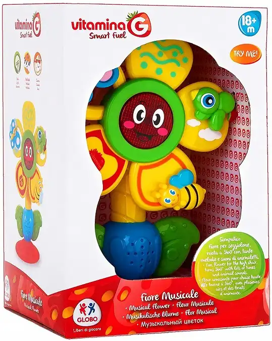 Fiore Musicale con Ventosa per Sediolone Seggiolone Gioco Sonoro per Bambini