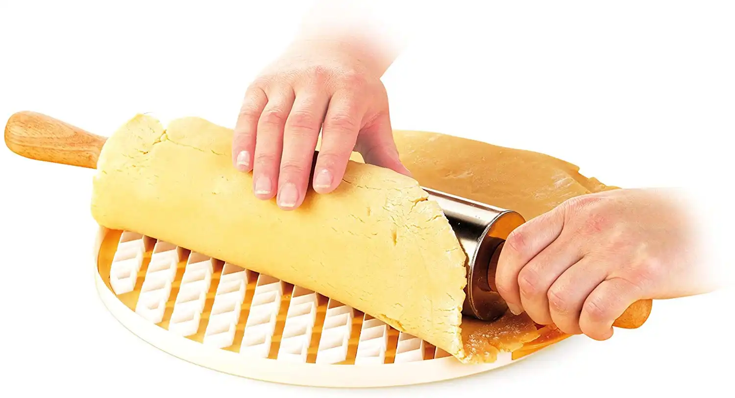 Tescoma Delicia Reticolo Tagliapasta Per Crostata In Plastica Giallo/Bianco 30Cm
