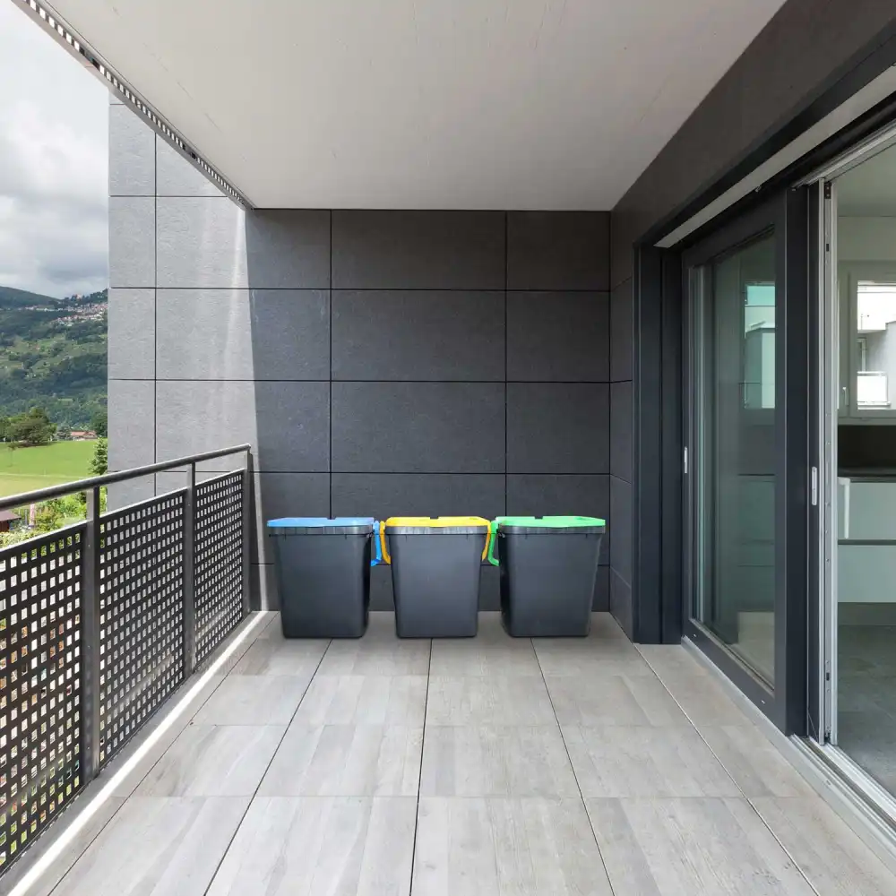 Set 3 Pattumiere Raccolta Differenziata Ecoplus 35 LT Bidoni Spazzatura Secchio