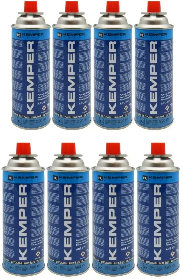 8 Cartucce Cartuccia Bomboletta Gas Butano per Fornello Campeggio Cucina 227Gr