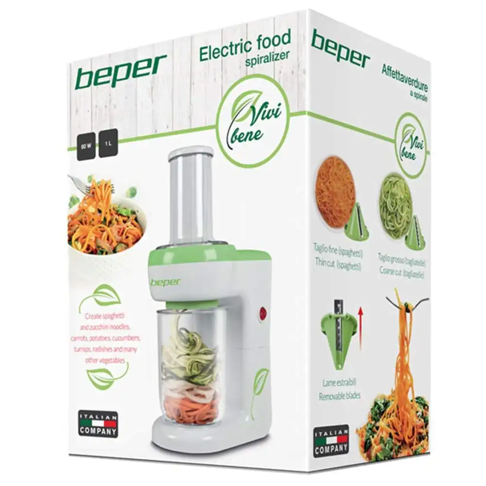 Affettaverdure Affetta Verdure a Spirale 80w Preparazione Cibo Cucina Beper