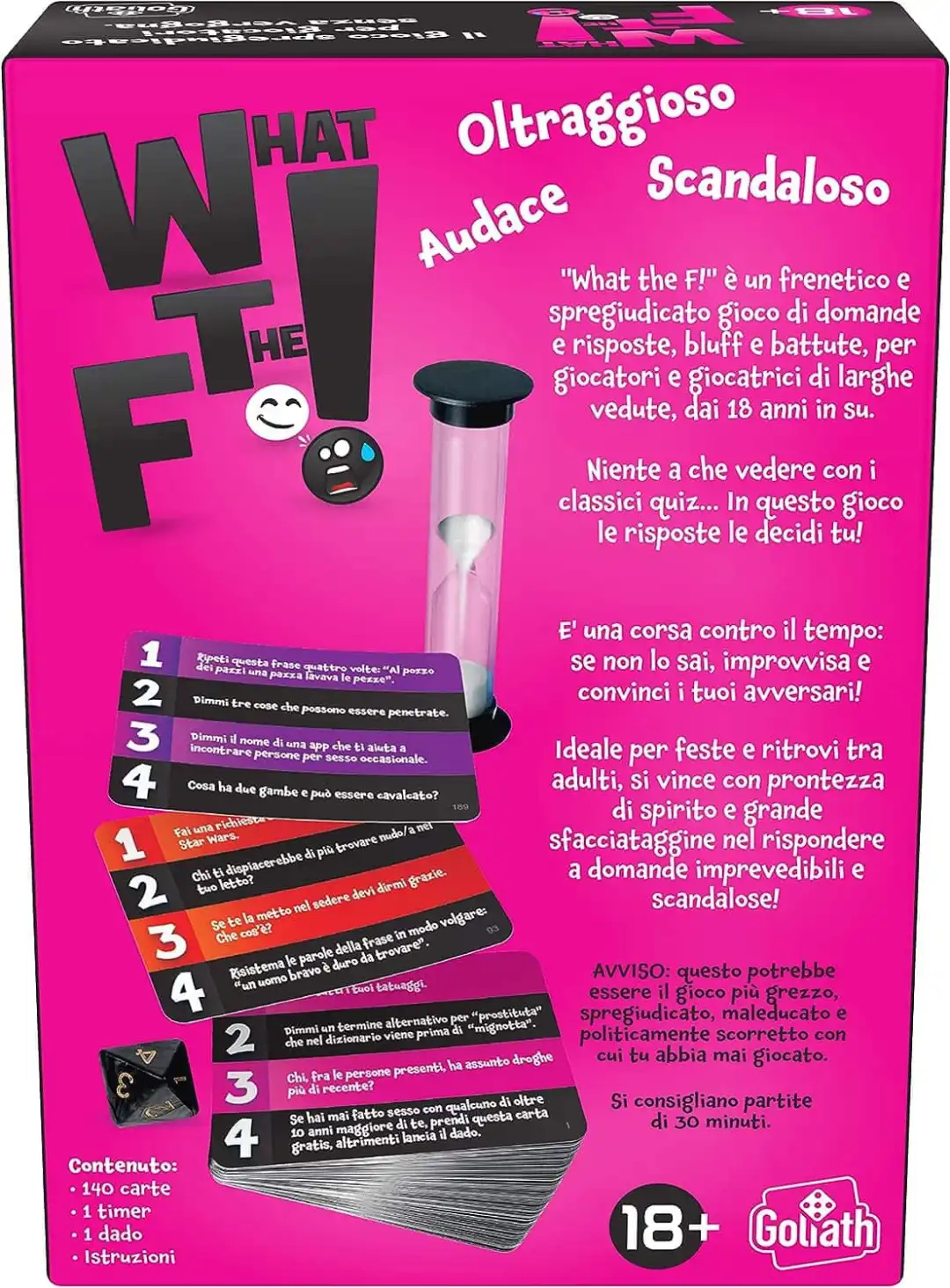 WTF- What The F*** Gioco di Carte dai 18 anni+ Party Game Gioco Divertente