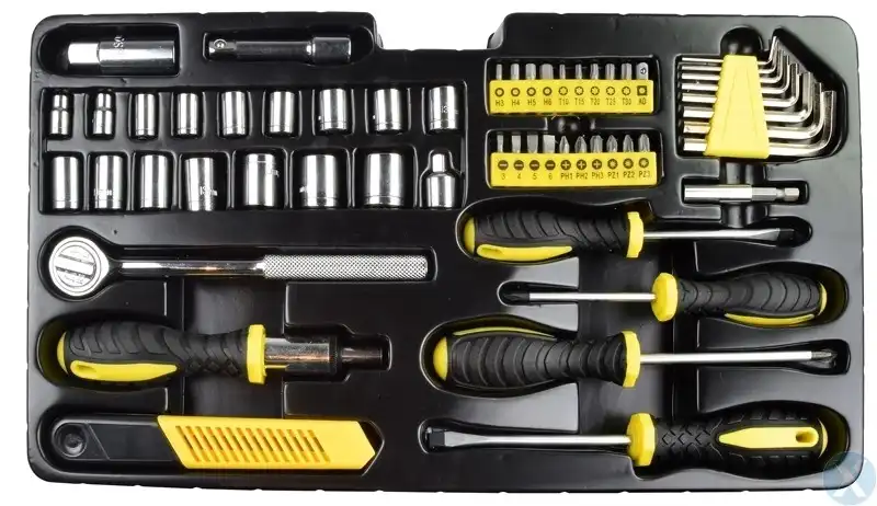 Cassetta degli Attrezzi Valigia Portattrezzi Utensili Bricolage Officina 196 PZ
