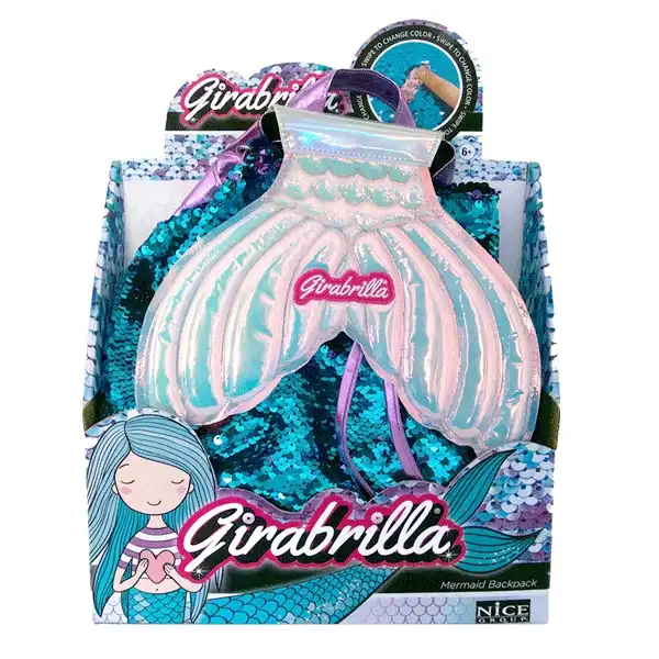 Zainetto Girabrilla Sirena con Paillettes Reversibili Super Luccicante 25x21cm