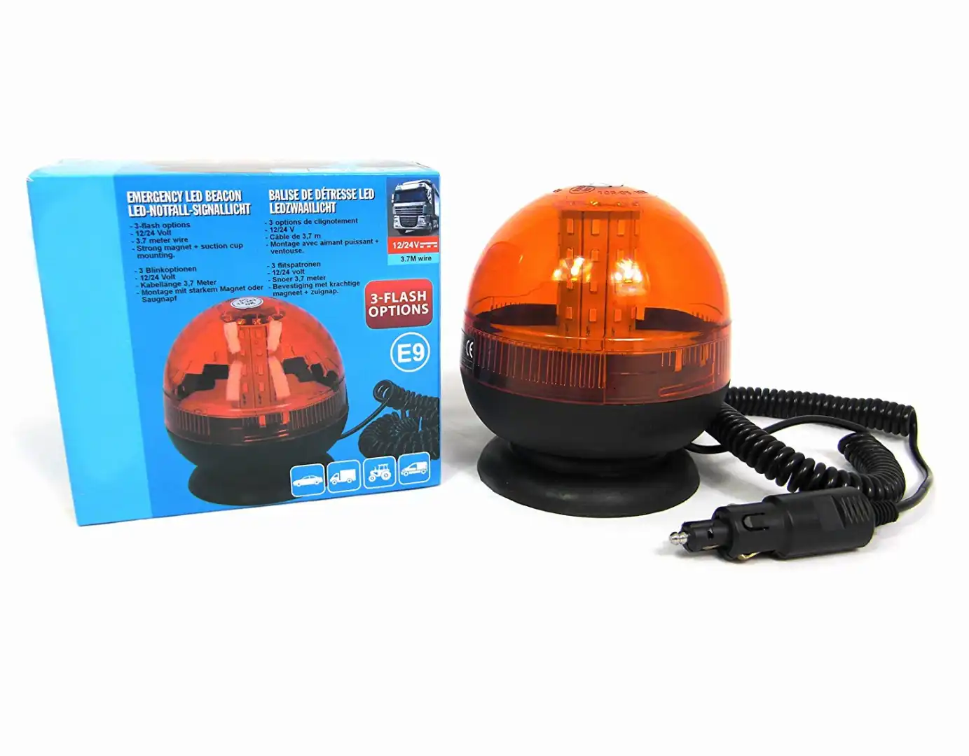 Lampada Sirena Sirena per Emergenza Emergenze Base Magnetica per Auto Camper