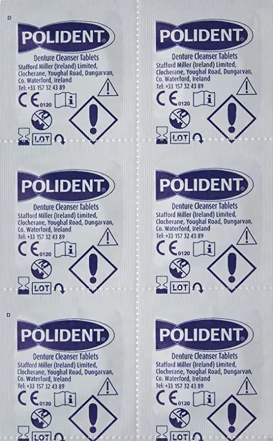 Polident Effervescenti Per Apparecchi Ortodontici dei Bambini 36 Compresse