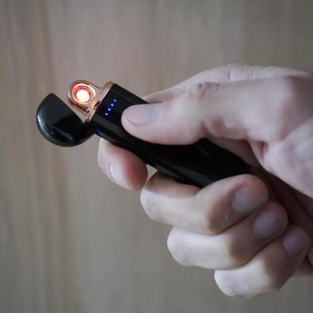 Accendino Elettrico Touch USB Ricaricabile Antivento Modello Maryland Black
