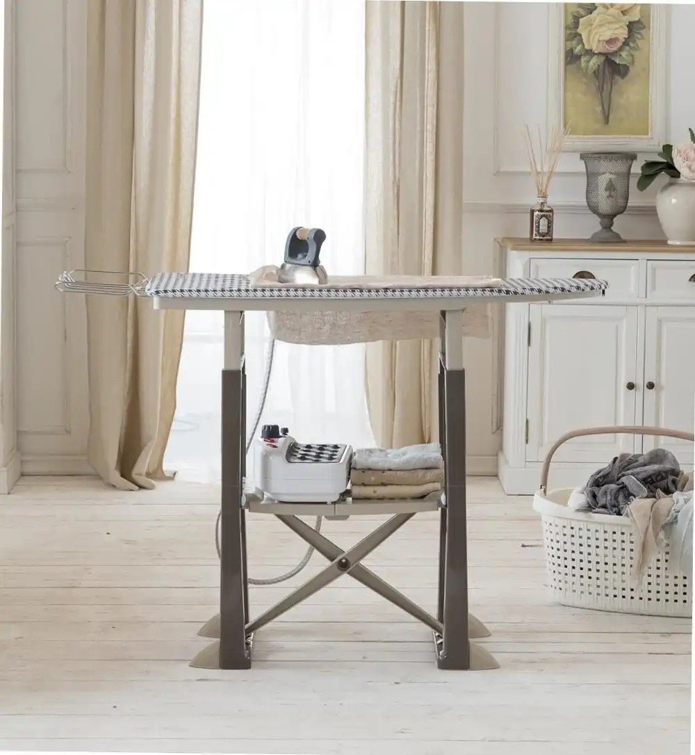 Bama Trend Asse Da Stiro Tortora 137x40x92 CM Regolabile in Altezza