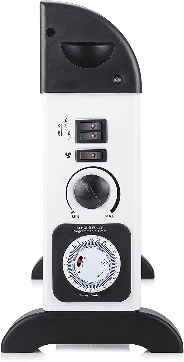 Termoconvettore Stufa Elettrica a Convenzione 2000 Watt Termostato Regolabile