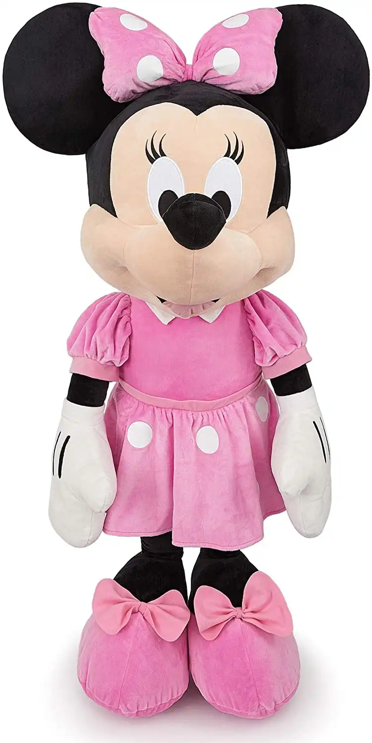 Disney Minnie Jumbo cm 120 Peluche Minnie Mouse Morbido e Peloso Bambini